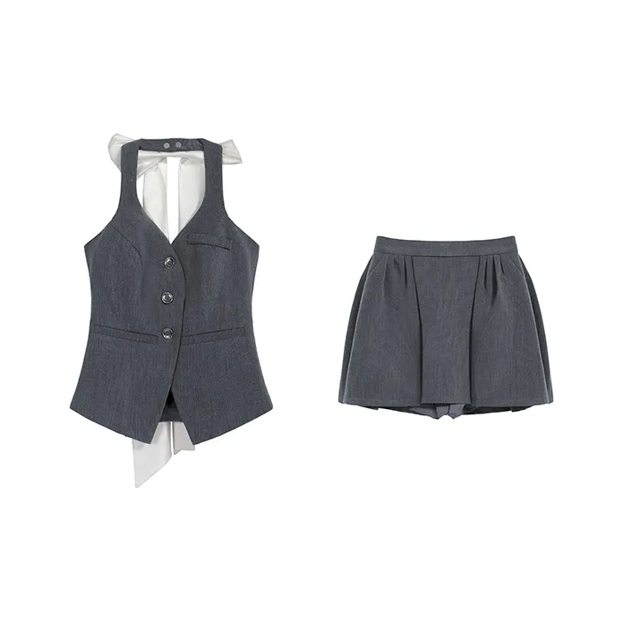 PLANE DRIFT Skirt Set Women's Gray-0