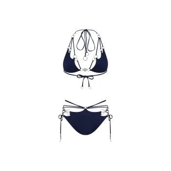 Agent Provocateur Bikini Women's Dark Blue/Silver