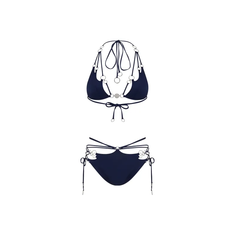 Agent Provocateur Bikini Women's Dark Blue/Silver-0
