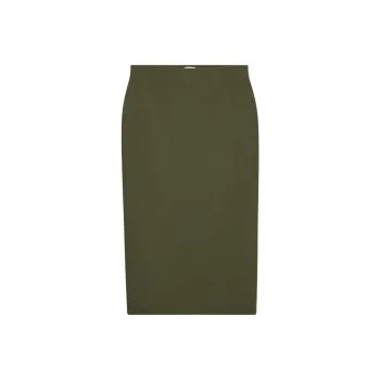 ARITZIA Wilfred Nora Ponte Skirt Casual Long Skirts Women's Dark Olive