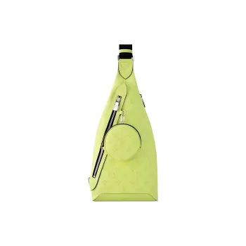 LOUIS VUITTON Duo SlingbagTaigarama Monogram Coated Canvas With Taiga Cow Leather Sling Bag Men's Green