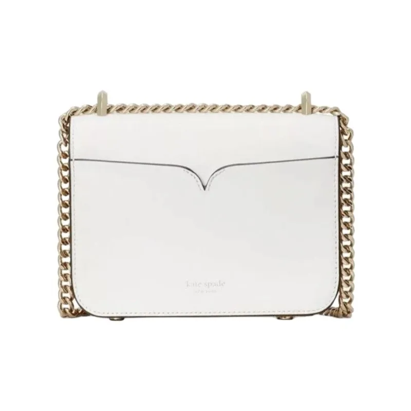 Kate Spade Leather Shoulder Bag Trumpets Women's White-1