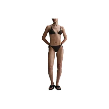 Nike Swim Swoosh Link Women's Terry Tie String Bikini Bottom