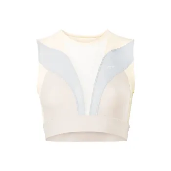 Reebok Women's Crop Tops Sport Vests Women's Light Gray