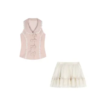 GLEE DIARY Two Piece Skirt Sets Women's