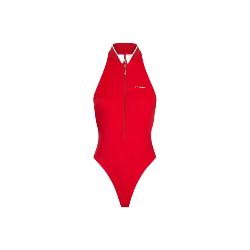 Jacquemus X Nike One Piece Swimsuit Dark Red-0