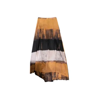 TOUCH Casual Long Skirt Women's Orange Brown