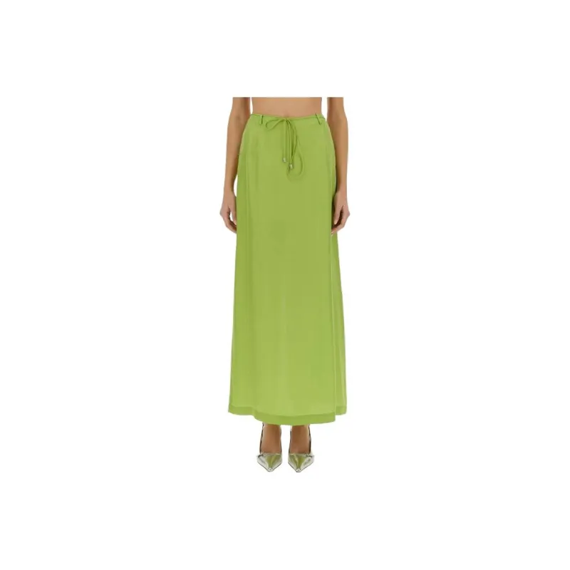 Alysi Slit Detailed Drawstring Maxi Skirt-0