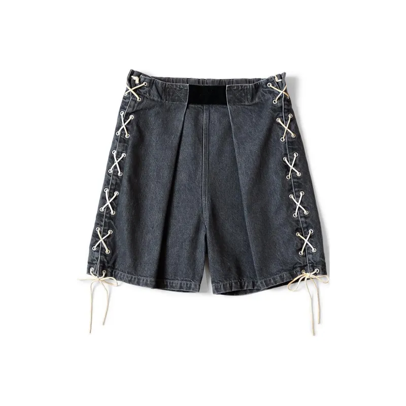 Kapital Denim Shorts Women's Black-0