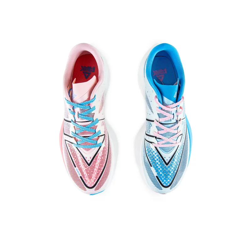 PEAK UP30 4.0 Running Shoes Unisex Low Top Pink Blue Mismatched-2