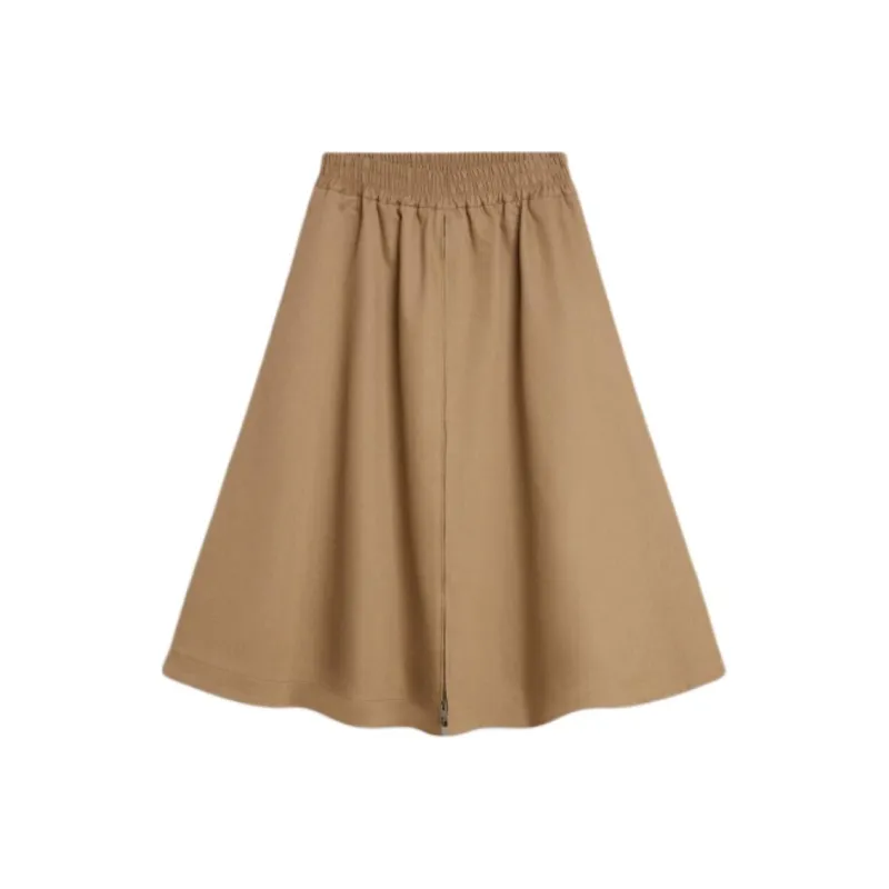 Golden Goose Morena Front Zip Midi Skirt-0