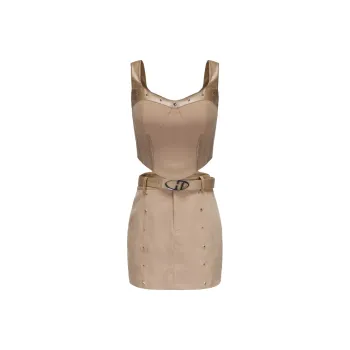 GIMING Skirt Set Women's Coffee