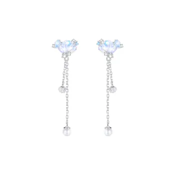 LISM S925 Silver Stud Earrings Women's