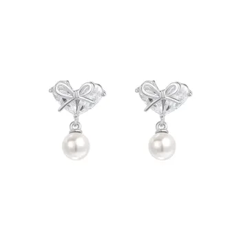 MONI JEWELLERY S999 Fine Silver Stud Earrings Women's