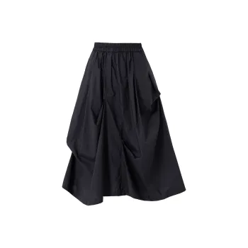 SOON FLOWER Casual Long Skirt Women's Black