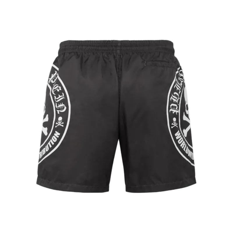 PHILIPP PLEIN Casual Shorts Men Black-1