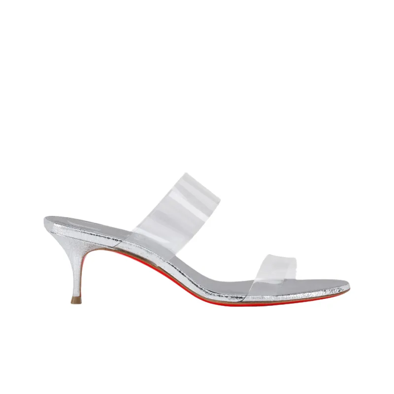 CL LUBOTING Slide Slippers 5.5cm Women's Silver-1