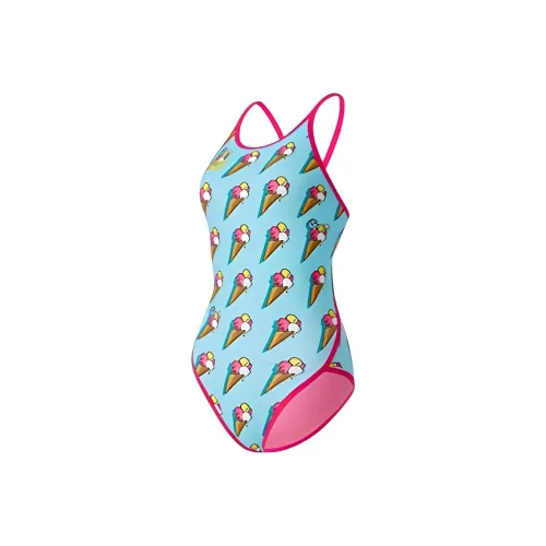 Arena One piece Swimsuit Low Elasticity Fabric, Consider 1 Size Up For First Time Wearers Women's