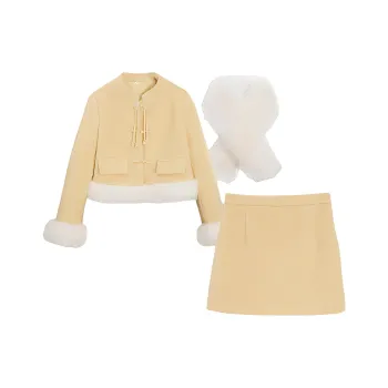 Love To Serve Skirt Set Women's Yellow