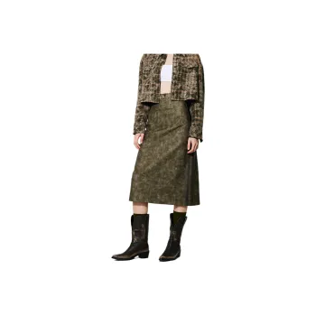 ONLY Casual Long Skirts Women's E06 Robin Green