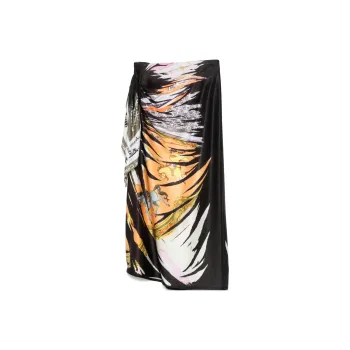 DIESEL O Pary Bandana Print Draped Skirt