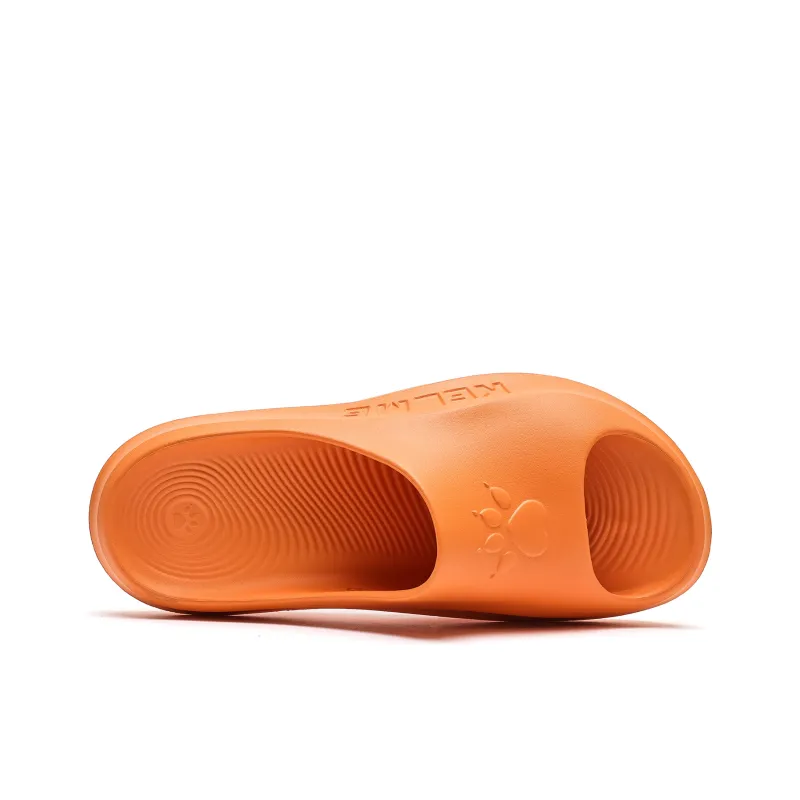 KELME Slip Resistant Abrasion Resistant Slide Slippers Unisex Orange-2