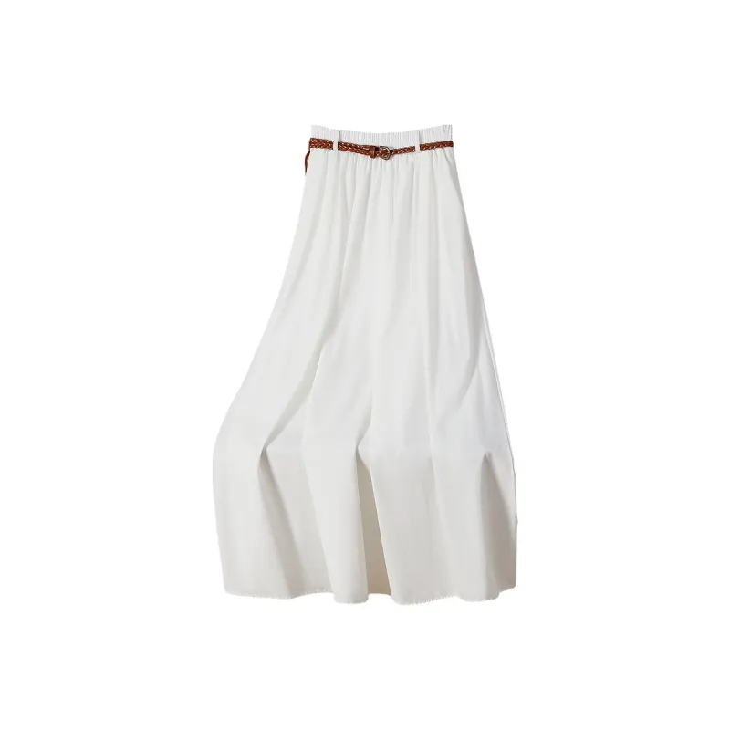 TOUCH Casual Long Skirt Women's White-0