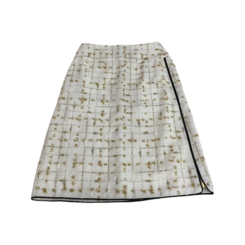 CHANEL 19S Early Spring Beach Collection Casual Long Skirt Women's White Gold-0