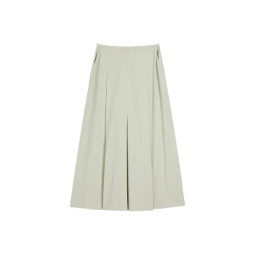 Yiner Casual Long Skirts Women's Seaweed Green