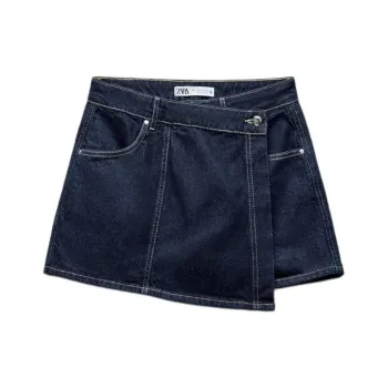 ZARA Denim Shorts Women's Light Blue