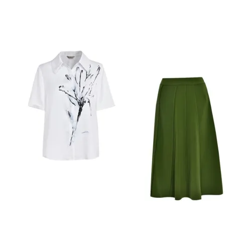 DIFFIE RIEGER Skirt Set Women's Green