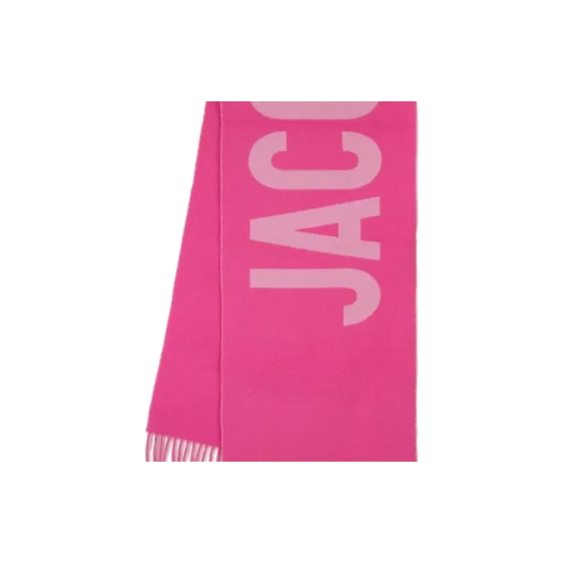 Jacquemus Knit Scarves Unisex Pink-2