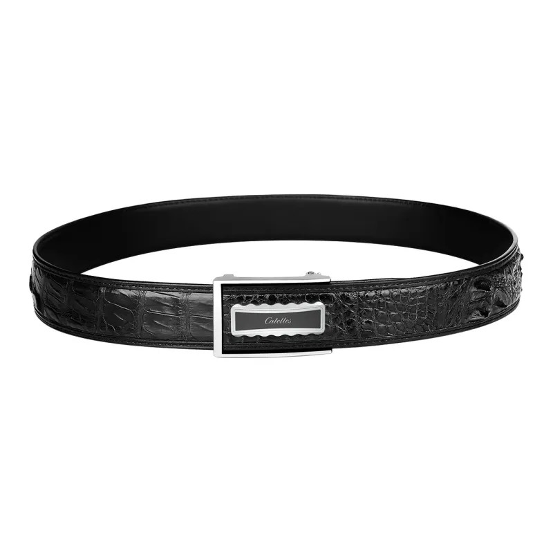 CATELLES Crocodile Leather Belts Men's 3.5cm/3.8cm-17