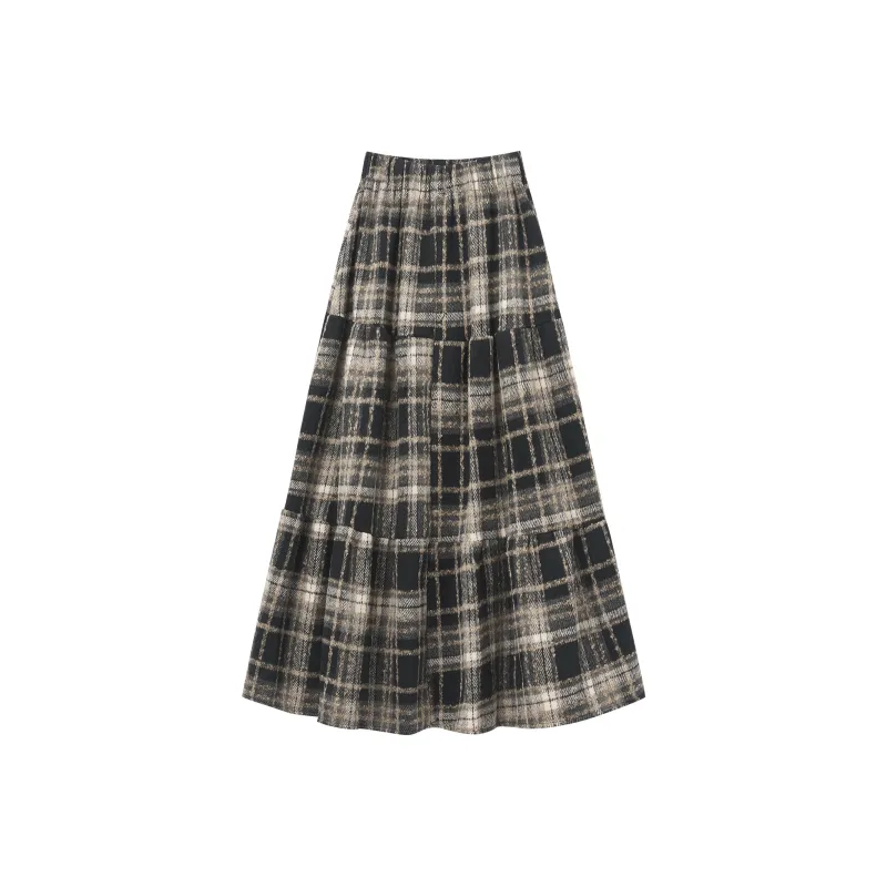 XUANSHU Casual Long Skirts Women's-6