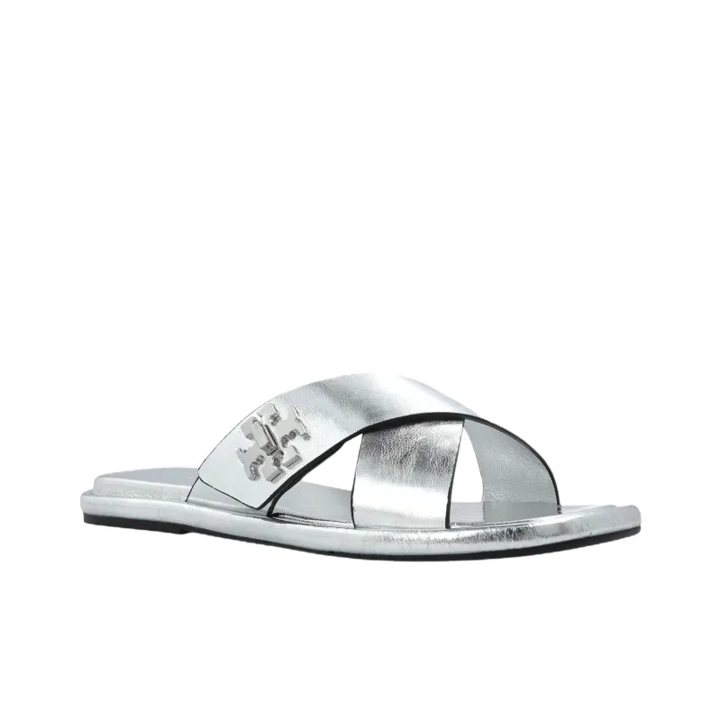 TORY BURCH Slide Slippers Women's Silver-1