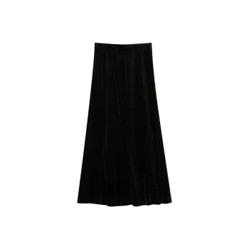 WESTLINK Casual Long Skirt Women's Black