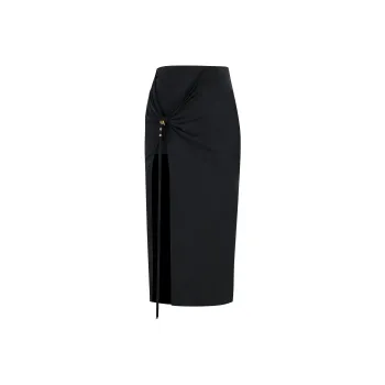 Jacquemus La Jupe Pareo Croissant Midi Skirt