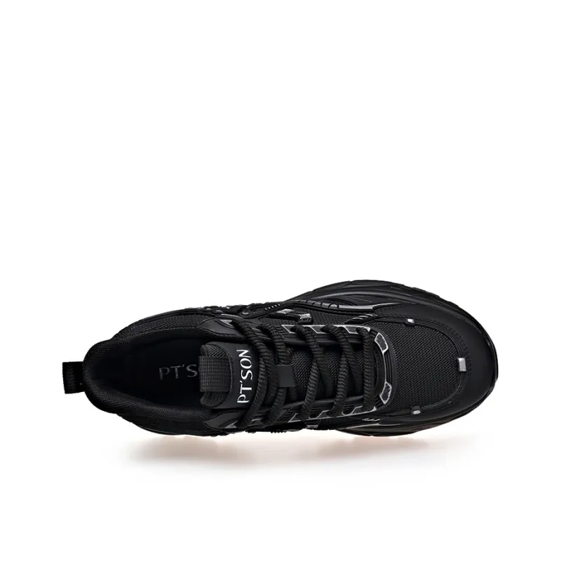 PT'SON Breathable Lightweight Height Increasing Low Top Chunky Sneakers Men's-3