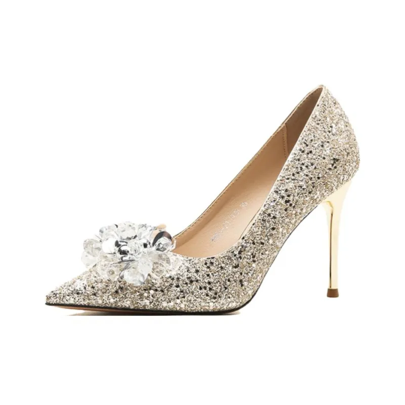 City Camel Slim Heel High Heels Women's-8