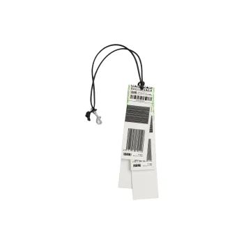 Balenciaga Lambskin Bag Accessory Unisex White & Black & Green