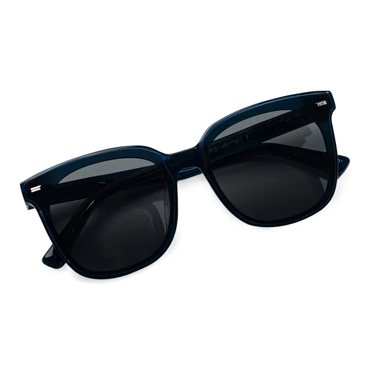 HELEN KELLER Plate Frame Square Sunglasses Unisex-4