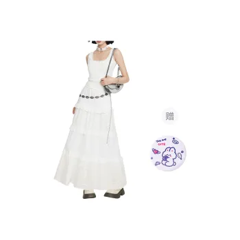 EVPGB Casual Long Skirt Women's Apricot/Complimentary Item