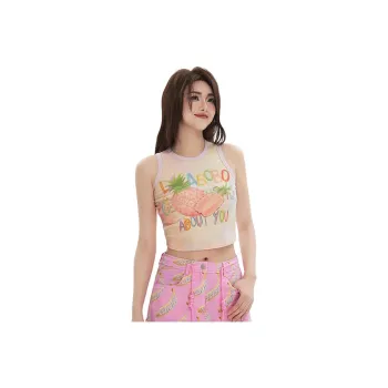 LALABOBO Tank Tops Women's Pink