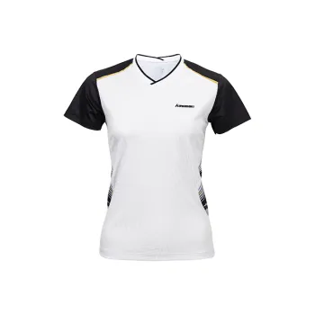Kawasaki Badminton Jersey Women's White Gold