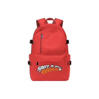 TURN UP Polyester Backpack Regular Unisex Red