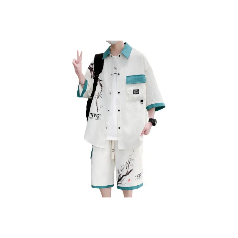 Fakeyoung Shirt Matching Set Unisex-5