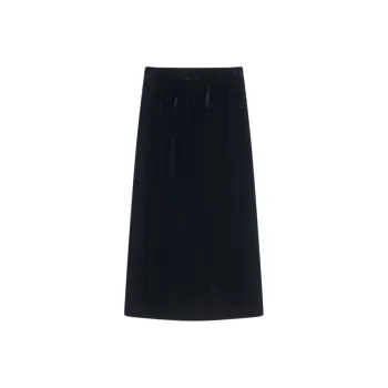 MOSIIMORII Casual Long Skirts Women's Black