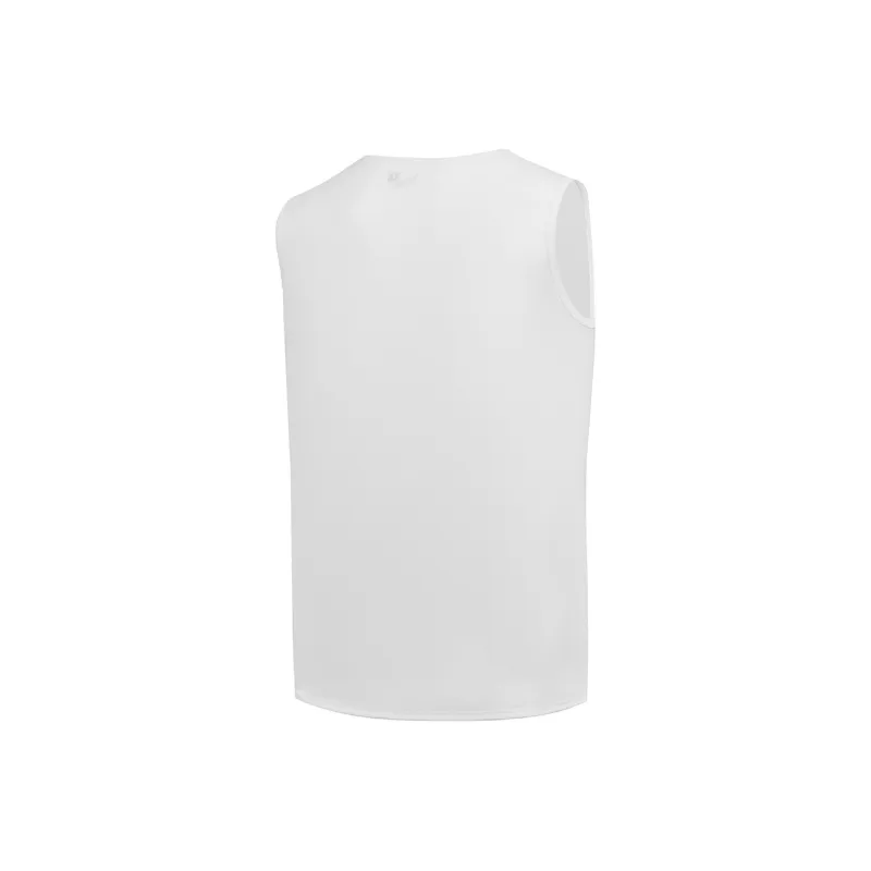 QIAODAN Tank Top Men's Jordan White/Thick Board Print-1
