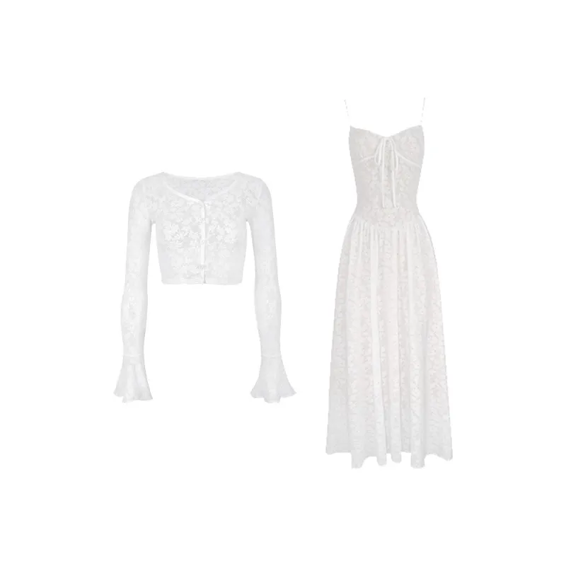PLANE DRIFT Skirt Set Women's White-0