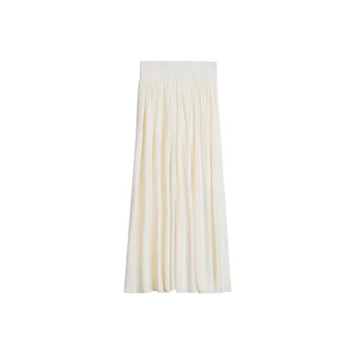 Neenjojo Casual Long Skirts Women's Fishbelly White